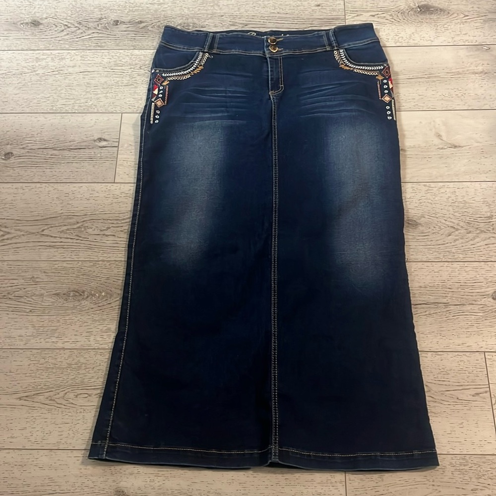 Maxi denim skirt size 16